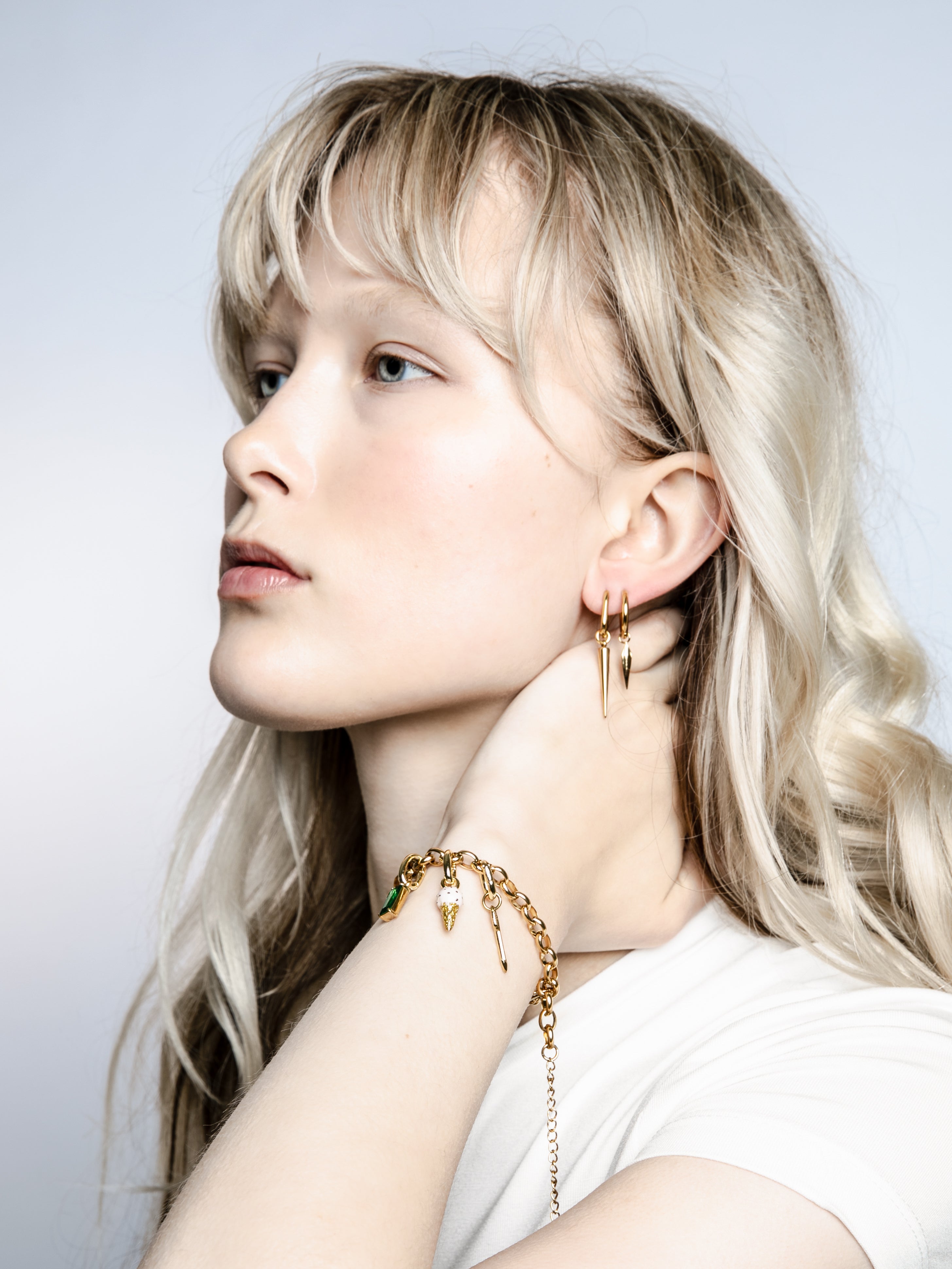 Charm Loop Golden Bracelet