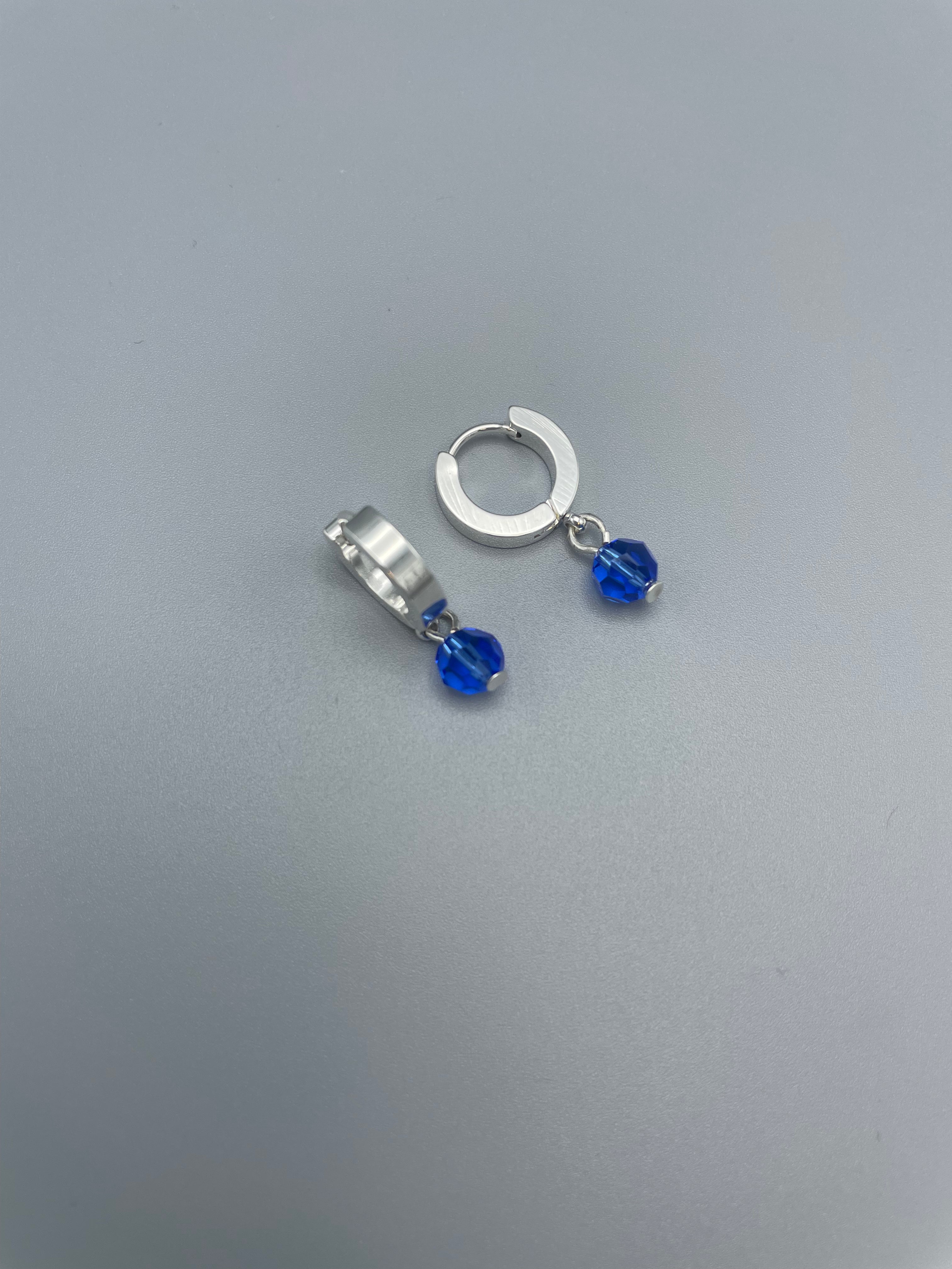 Sample: Steel hoops earrings