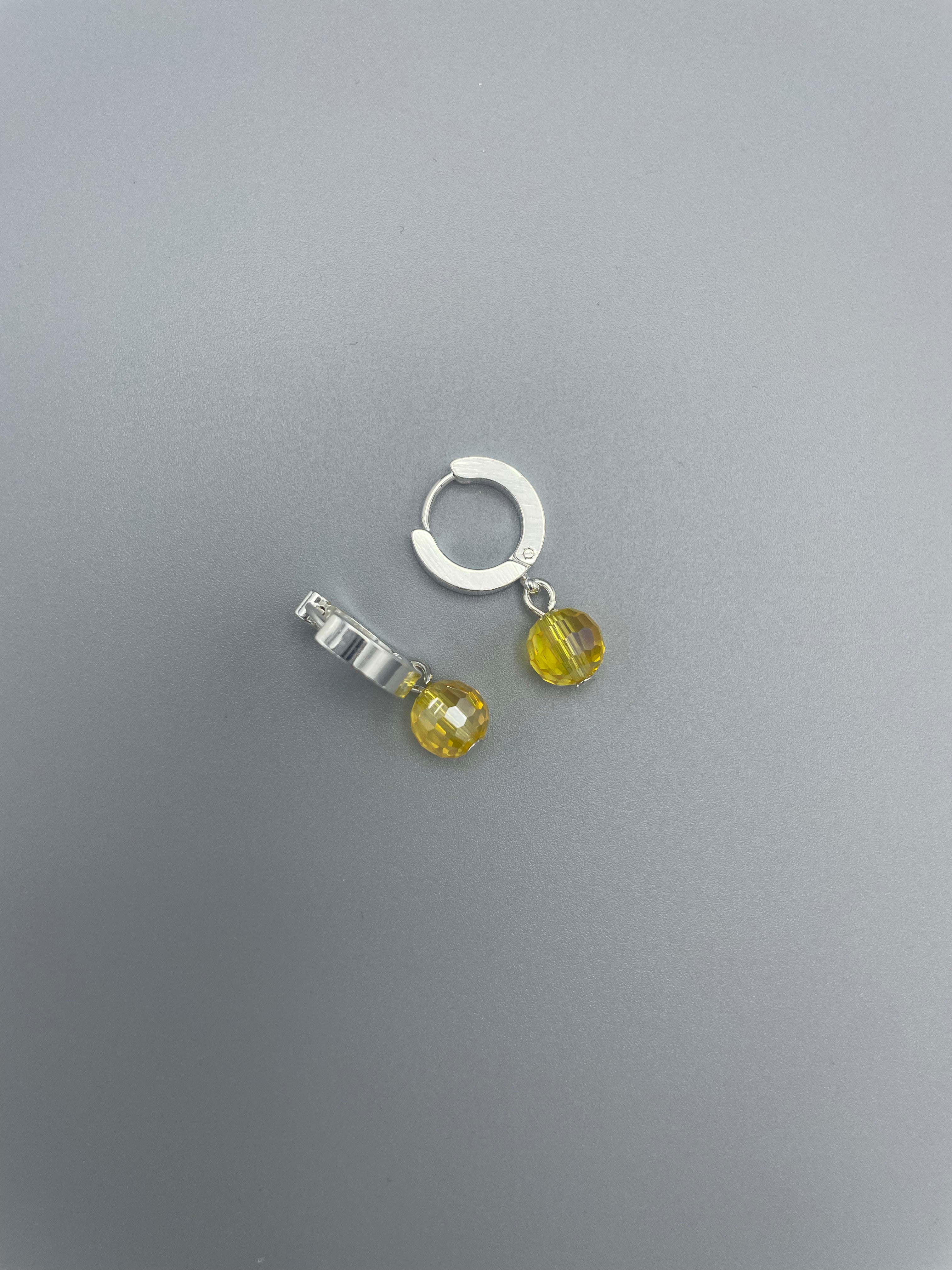 Sample: Steel hoops earrings