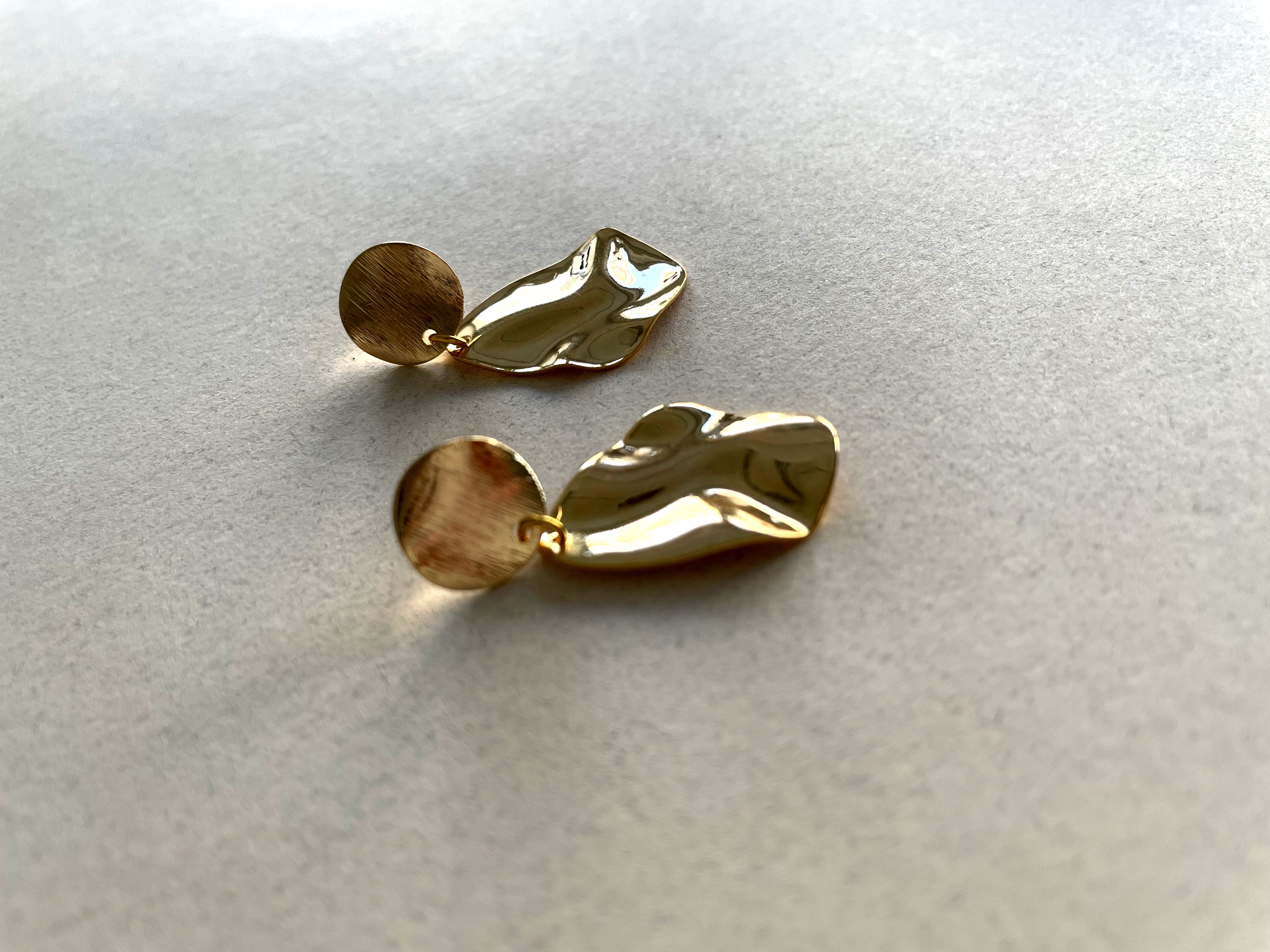 Sample: Abstract Gold Earrings