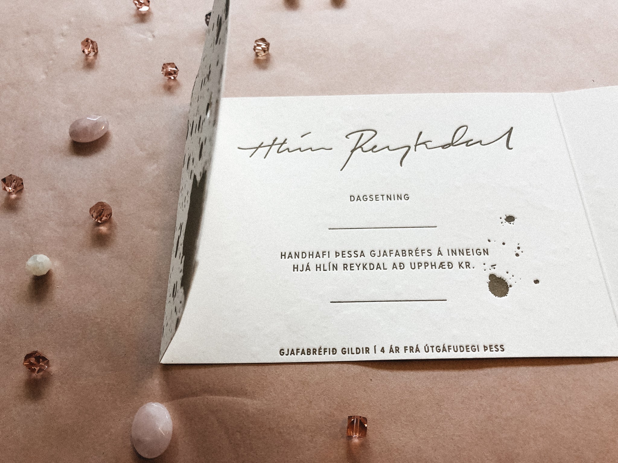 Gjafakort - Gift Card