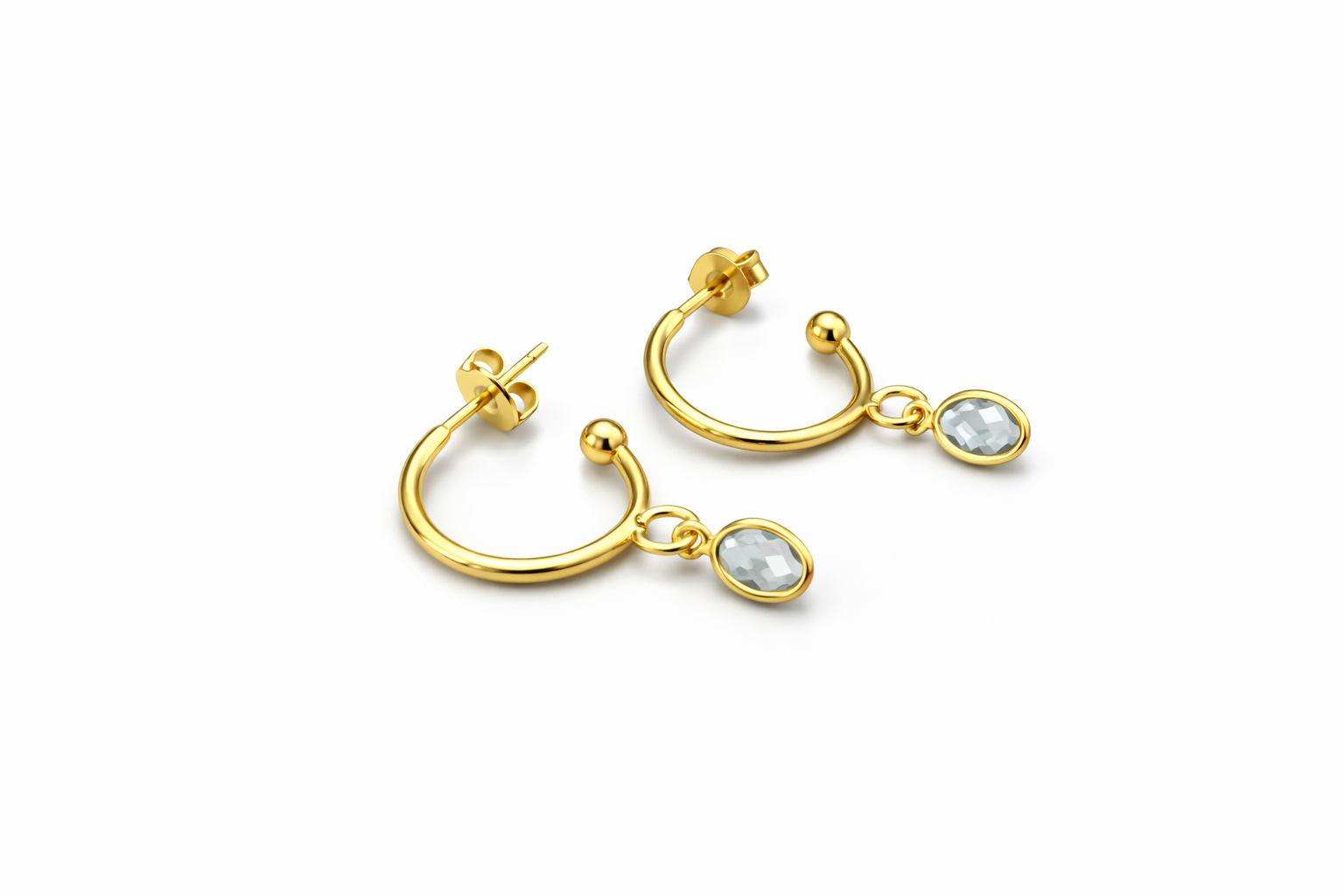 Sample: Hoops oval - light blue