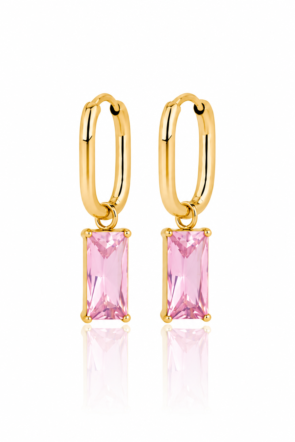 Golden Frame & Pink Charms Set