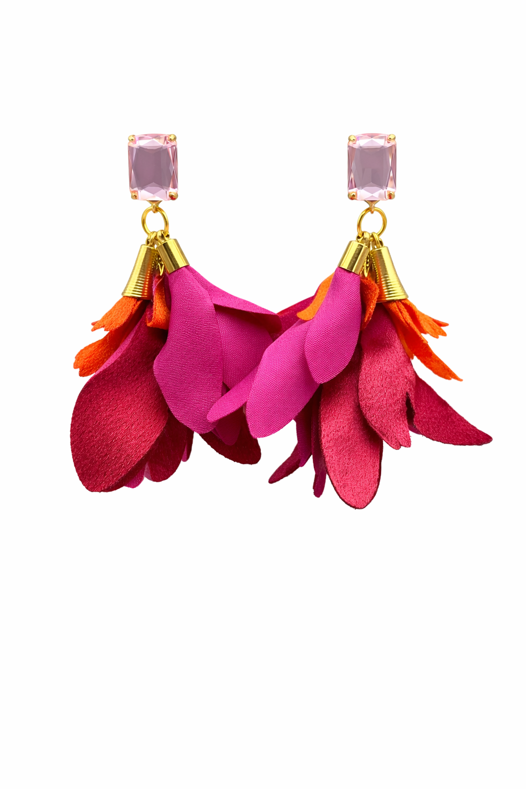 Sample: Blómalokkar Rauðir og magenta