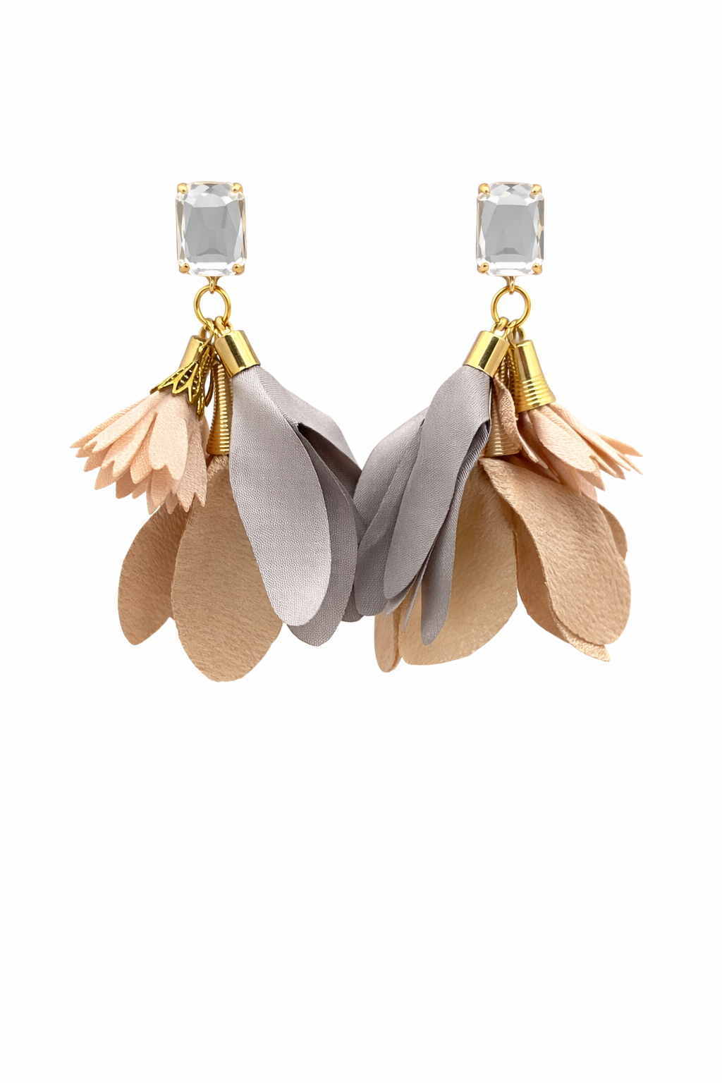 Sample: Blómalokkar Beige og gráir