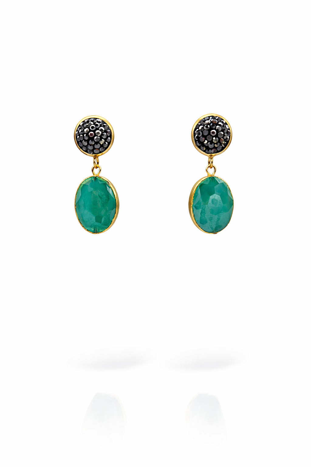 Sample: Túrkís, oval lokkar