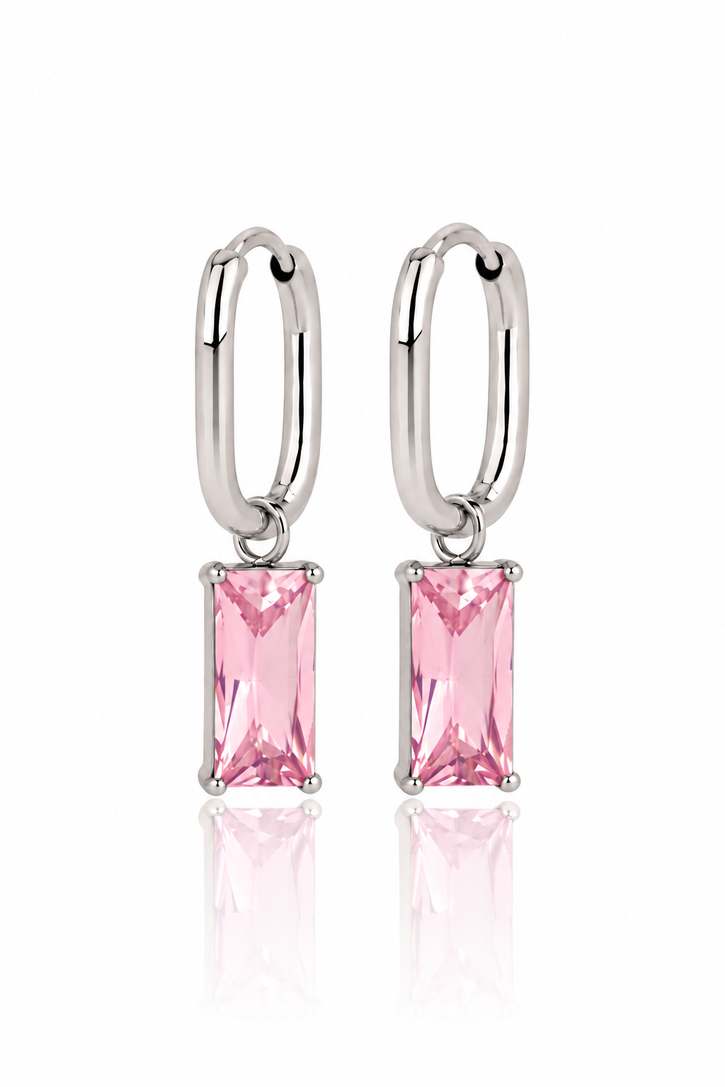 Steel Frame & Pink Charms Set