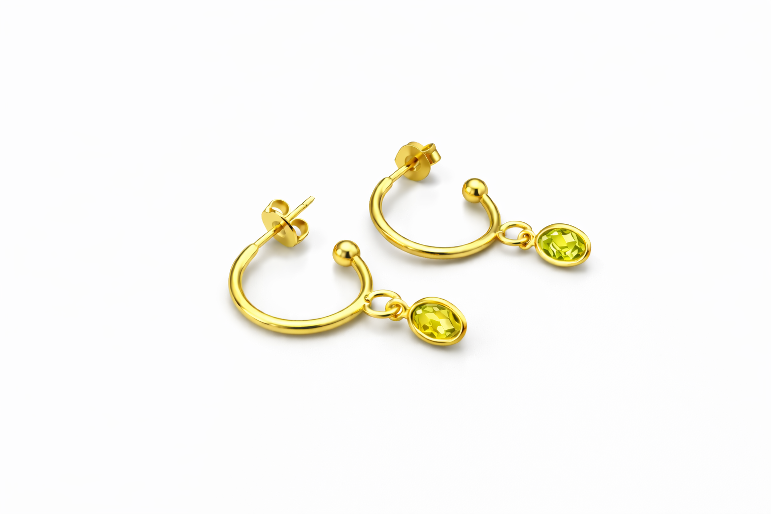 Sample: Hoops oval - yellow