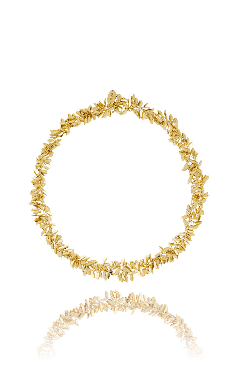 Golden Leaf Necklace – Hlín Reykdal Jewellery