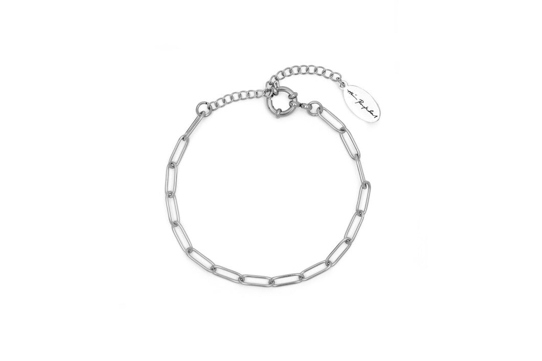 Charm Clip Chain Bracelet (Steel)