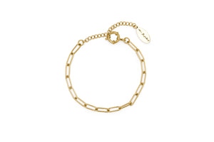 Charm Clip Chain Bracelet (Gold)