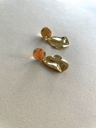 Sample: Abstract Gold Earrings