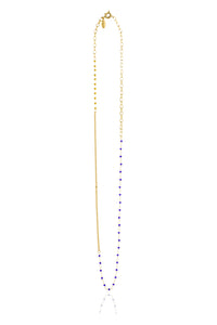 Blóm - Necklace Long Blue/Yellow